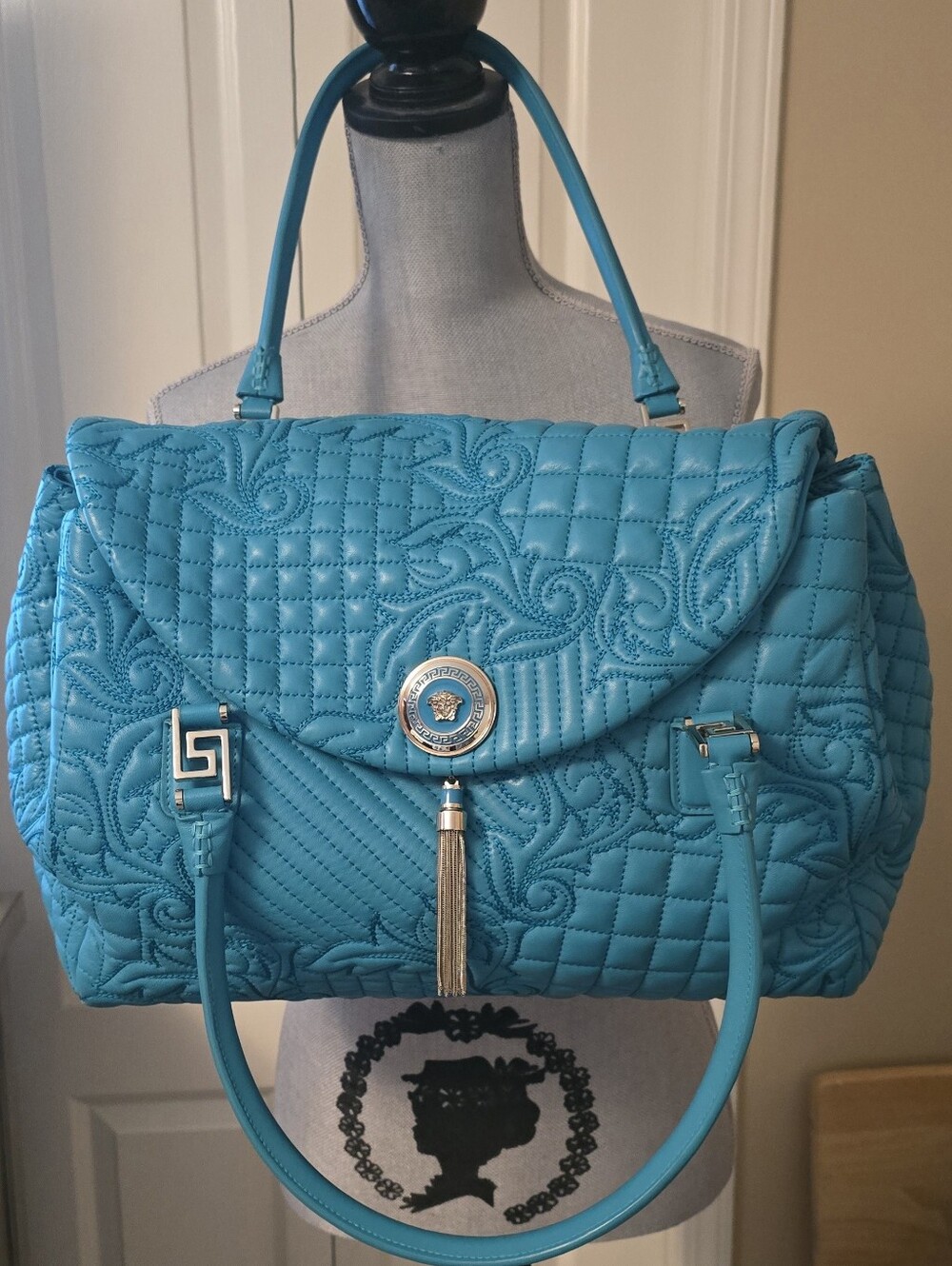 Versace Vanitas Quilted Baroque Bag